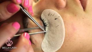 How to Do Eyelash Extensions by Bella Lash [upl. by Elfont]