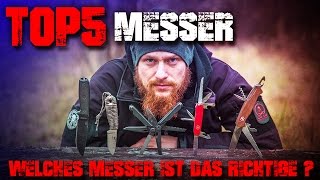 Top 5 Messer  Welches Messer kaufenist das richtige Outdoor Survival Bushcraft EDC Beste Test [upl. by Gennifer]