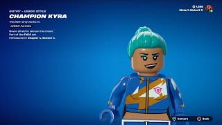 Lego Fortnite🏠🦙 Champion Kyra Skin🏆 [upl. by Neerol872]