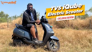 ആകെ മൊത്തം വെറൈറ്റി TVS iqube Electric Review Malayalam  Flywheel Malayalam [upl. by Ainod]