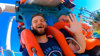 Riding CRAZY Roller Coasters at Knotts Berry Farm [upl. by Venator]