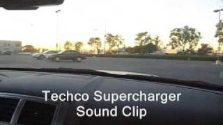 Supercharger Sound Clip [upl. by Hanway497]