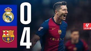 REAL MADRID 0 vs 4 FC BARCELONA  EL CLÁSICO  LALIGA 202425 MD11 [upl. by Nauhs]