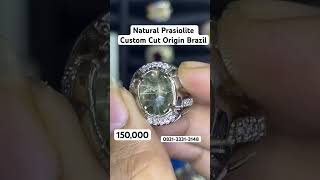 Natural Prasiolite Custom Cut Origin Brazil permata gemstone batuakik jewelry views quartz [upl. by Zilla636]