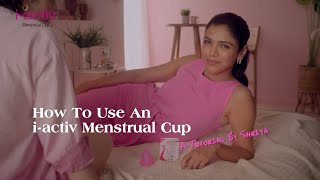 How to use an iactiv Menstrual Cup  An Honest Tutorial [upl. by Hgielar887]