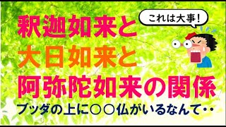 釈迦如来と大日如来と阿弥陀如来の関係【仏教の基本】 [upl. by Valdis186]