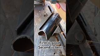 Welder trick  Round pipe ko quotTquot kaise banaen  New idea for pipe quotTquot  round pipe welding [upl. by Nivlen]