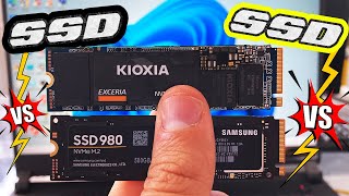 Samsung 980 SSD VS Kioxia SSD Speed on USB TypeC thisorthat [upl. by Carnes]