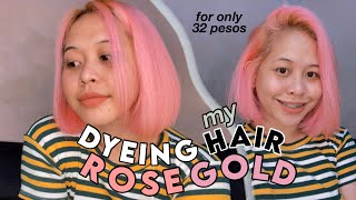 CELLOWAX ROSE GOLD  AFFORDABLE DIY HAIR COLOR  SHIN VLOGS [upl. by Londoner856]