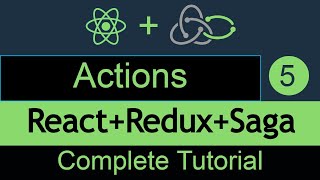 React redux saga 5 Actions  How to make action in Redux  action in redux  reactredux [upl. by Bryner]