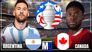 ARGENTINA vs CANADA Copa America LIVE Stream Watch Along [upl. by Chaker]