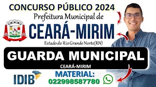 Concurso CEARA MIRIM RN 2024  GUARDA MUNICIPAL CEARÁMIRIM  Banca IDIB  NOÇÕES DE INFORMÁTICA [upl. by Ahseyd]