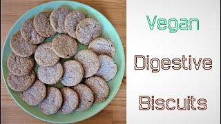 🍪 Digestive Biscuits w Coconut Oil  Vegan [upl. by Doowle]