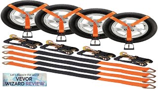 VEVOR Ratchet Tie Down Straps Kit 2quot x 120quot Tire Straps 5512 Review [upl. by Ahseikram574]