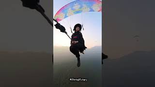 Witch Cosplay on Paraglider witchcosplay witch broomsticks flying [upl. by Intyre]