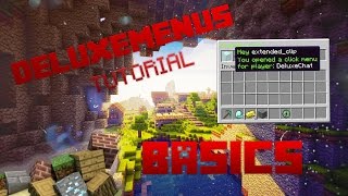 Spigot DeluxeMenus The Basics [upl. by Arah]