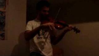 greg playing thong song intro on violin [upl. by Ynohtnad]