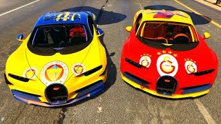 4 Büyükler Bugatti Veyron Arabaları Harika Yarışa Katılıyor  GTA 5 [upl. by Nnalyrehc]