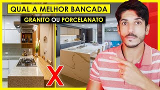 BANCADA DE PORCELANATO X BANCADA DE GRANITO  QUAL A MELHOR [upl. by Kubis]