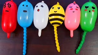 Making Crunchy Slime With Funny Balloons 🏆 [upl. by Rettuc]