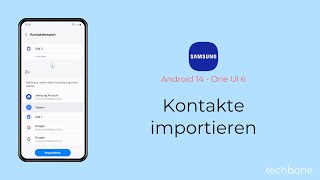 Kontakte importieren  Samsung Android 14  One UI 6 [upl. by Gile]