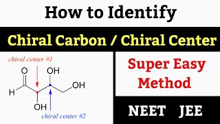 How To Identify Chiral Carbon  Chiral Molecule  Chiral Center  Chemistry [upl. by Anastasia527]