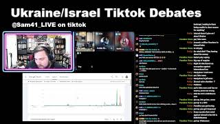 UkraineIsrael TikTok Debates [upl. by Rednasyl]