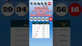 Resultados Powerball Sábado 14 de Septiembre 2024 Jackpot 152 Millones de dólares [upl. by Asssilem]