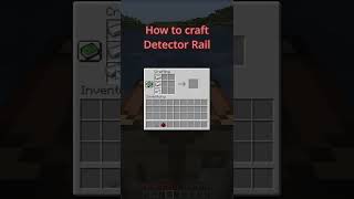 Craft Detector Rail in 37 seconds shorts minecraft minecraftshorts [upl. by Nedloh120]