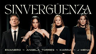 Emanero Karina J mena Angela Torres  SINVERGÜENZA Official Video [upl. by Duaner]