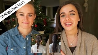 4 verschillende haarstijlen voor Kerst 💁🏻🎅🏼🎄  Manou Cohen [upl. by Edak]