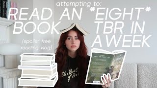 reading my entire tbr in a week episode 2 spoiler free reading vlog [upl. by Etteiluj]