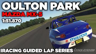 iRacing Oulton Park International MX5  Guide Lap  Hot Lap  Setup  blap file  151870 [upl. by Rafaellle]