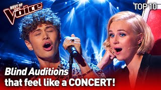 They turned their Blind Audition into a CONCERT on The Voice  TOP 10 [upl. by Stetson]