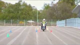 New Motorcycle test The Swerve And Emergency stop [upl. by Dnarud985]