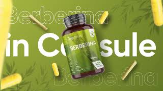 Berberina Hcl 500 mg per dimagrire  120 Capsule  Controllo colesterolo [upl. by Foster]