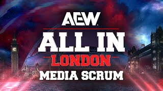 AEW All In London Post Show Media Scrum  82524 Wembley Stadium [upl. by Nothsa744]