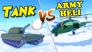 TANK vs Army Military Helicopter  Best Million Vehicle Car Roblox Jailbreak [upl. by Nysila]