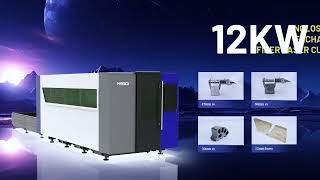 6025 12kw Fiber laser cutting machine [upl. by Alasteir]