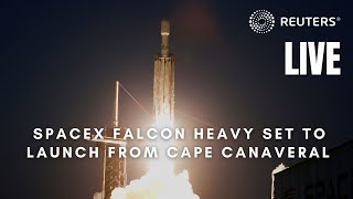 LIVE SpaceX Falcon Heavy set to launch from Cape Canaveral [upl. by Camille]