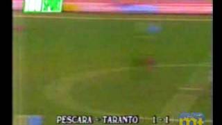 Pescara 11 Taranto Goal di Brunetti Serie B 19911992 [upl. by Aihppa]