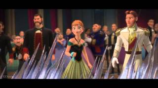 Frozen Elsa Flees From Arendelle Clip HD [upl. by Ardnekat]