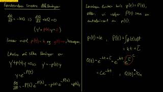 Differensiallikninger 13  Førsteordens lineære likninger [upl. by Nodnerb]