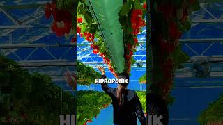 Teknik menanam buah strawberry secara hidroponik di negara Jepang shorts shortsvideo [upl. by Pavlish]