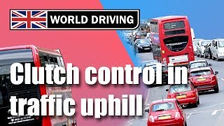 Clutch Control in Traffic Uphill  How to Drive a Manual Car in Start Stop Traffic [upl. by Caddaric]