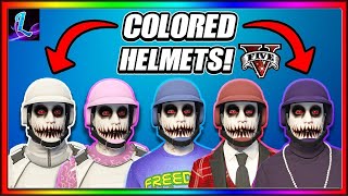 UPDATED HOW TO GET EVERY COLORED BULLETPROOF HELMET IN GTA 5 ONLINE AFTER PATCH 162 [upl. by Ronnica]