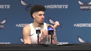 Hornets vs Pistons LaMelo Ball Postgame Media Availability  11212024 [upl. by Richards]