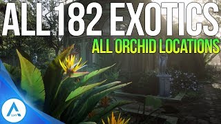 All 182 Exotic Item locations All Orchids Eggs amp Birds  Red Dead Redemption 2 [upl. by Alyel]