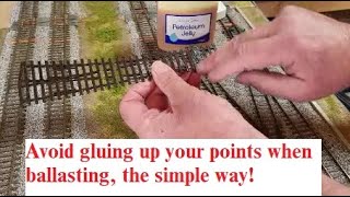 Avoid gluing your points up when ballasting the simple way [upl. by Awahsoj]