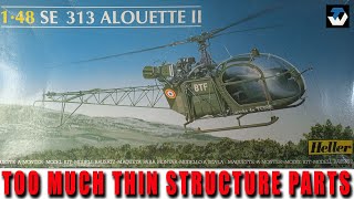 Classic 148 SE 313 Alouette II Model kit box amp sprue review [upl. by Uile]